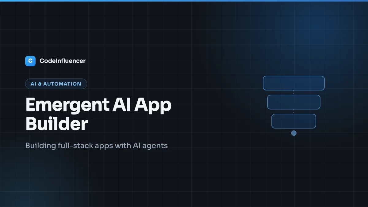 Emergent AI App Builder Review: What It Ships, and What It Won't